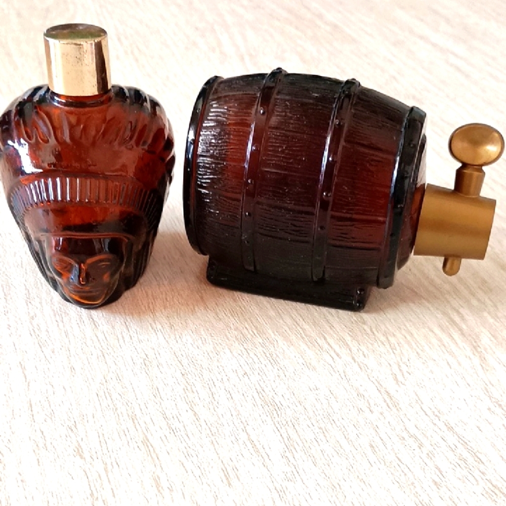Vintage Avon Glass Perfume Bottle Set